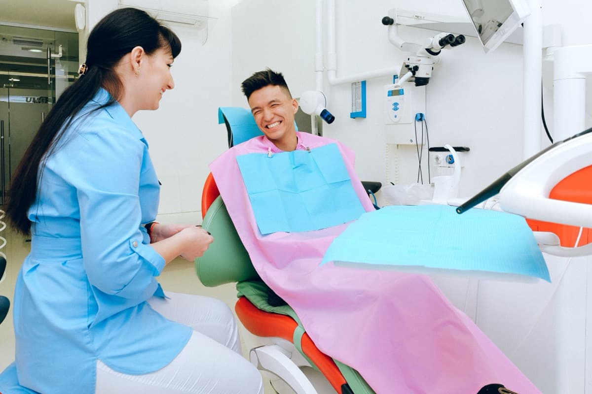 Relaxed, comfortable dental patient during a consultation in Mesa, AZ