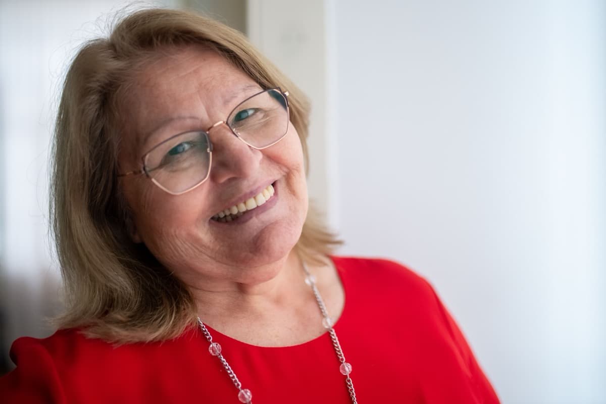 Confident, natural smile after a harmony-first smile makeover consultation in Mesa, AZ